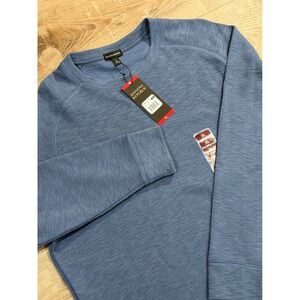 Banana Republic Mens XL LS NWT Crewneck Sweater Sweatshirt Blue Cotton Blend